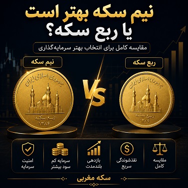 نیم سکه بهتر است یا ربع سکه؟