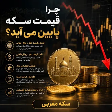 چرا قیمت سکه پایین می‌آید؟